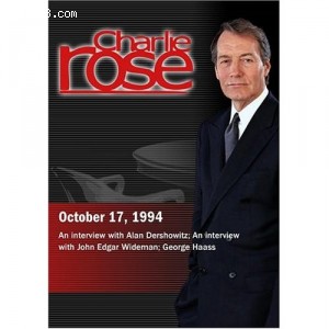 Charlie Rose with Alan Dershowitz; John Edgar Wideman; George Haass (October 17, 1994) Cover