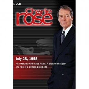 Charlie Rose with Alice Rivlin; Ruth Simmons, Judith Shapiro &amp; Claire Gaudiani (July 28, 1995) Cover