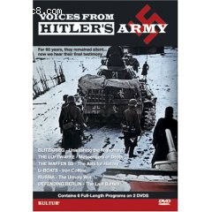 Voices From Hitler's Army: 2 Disc Set - Blitzkrieg, Luftwaffe, Waffen SS, U Boats, Russia - The Unholy War, Defending Berlin Cover