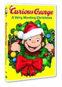 Curious George: A Very Monkey Christmas Cover