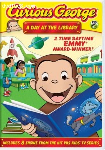 Curious George: A Day at the Library Cover