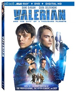 Valerian and the City of A Thousand Planets [Blu-ray + DVD + Digital HD] Cover