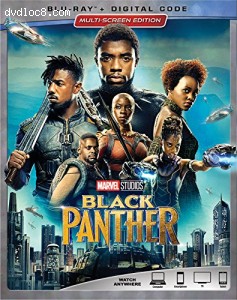 Black Panther [Blu-ray + Digital] Cover
