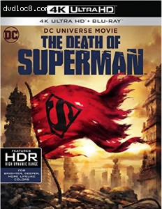 Death of Superman, The (4k Ultra HD + Blu-ray + UltraViolet) Cover