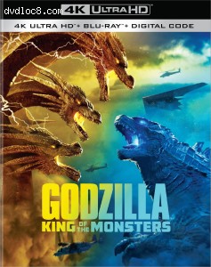 Godzilla: King of the Monsters [4K Ultra HD + Blu-ray + Digital] Cover