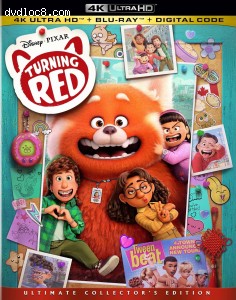 Turning Red [4K Ultra HD + Blu-ray + Digital] Cover