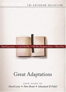 Great Adaptations (Great Expectations / Lord of the Flies / The Most Dangerous Game / Oliver Twist) (The Criterion Collection) Cover
