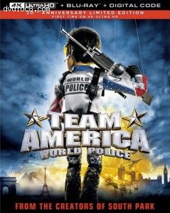 Team America: World Police (20th Anniversary Limited Edition) [4K Ultra HD + Blu-ray + Digital] Cover