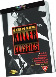 5 Film Noir Killer Classics (D.O.A./Detour/The Stranger/Scarlet Street/Killer Bait) Cover