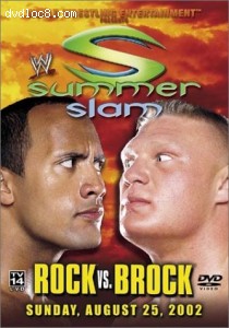 WWE SummerSlam 2002 - Rock vs. Brock Cover