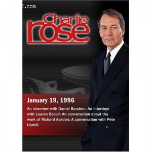 Charlie Rose with Daniel Burstein; Lauren Bacall; Pete Hamill (January 19, 1996) Cover