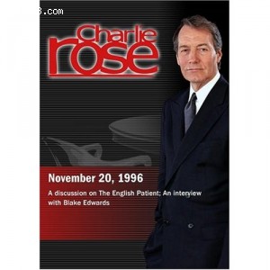 Charlie Rose with Michael Ondaatje &amp; Anthony Minghella; Blake Edwards (November 20, 1996) Cover