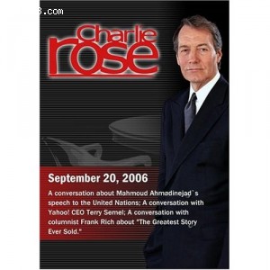 Charlie Rose with Vali Nasr &amp; Robin Wright; Terry Semel; Frank Rich (September 20, 2006) Cover