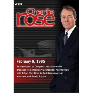 Charlie Rose with Johan Olav Koss &amp; Bud Greenspan; David Roche (February 8, 1995) Cover
