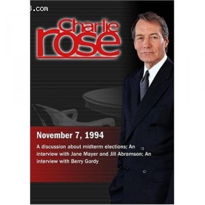 Charlie Rose with Jane Mayer and Jill Abramson; Berry Gordy (November 7, 1994) Cover