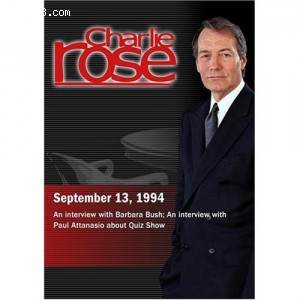 Charlie Rose with Barbara Bush; Paul Attanasio (September 13, 1994) Cover