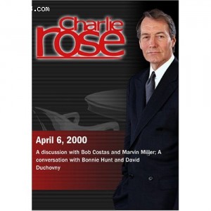 Charlie Rose with Bob Costas; Marvin Miller; Bonnie Hunt; David Duchovny (April 6, 2000) Cover