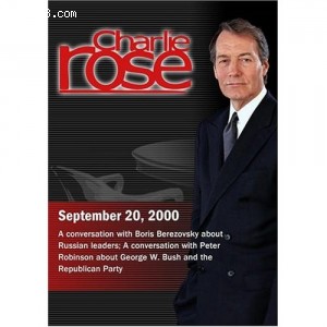 Charlie Rose with Boris Berezovsky; Peter Robinson (September 20, 2000) Cover