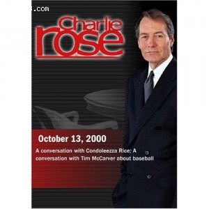 Charlie Rose with Condoleezza Rice; Tim McCarver (October 13, 2000) Cover