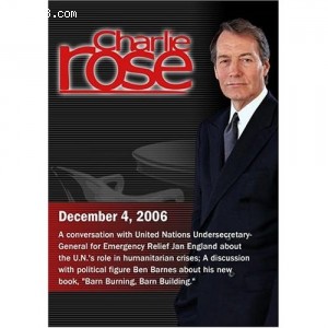 Charlie Rose with Jan Egeland; Ben Barnes (December 4, 2006) Cover