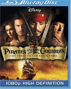 Pirates of the Caribbean: The Curse of the Black Pearl [Blu-ray] Cover