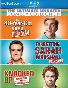 Ultimate Unrated Comedy Collection (Forgetting Sarah Marshall / Knocked Up / The 40-Year-Old Virgin) [Blu-ray] Cover