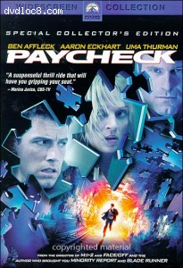 Paycheck: Special Collector's Edition (Widescreen) Cover