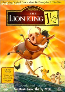 Lion King, The - 1 1/2 Cover