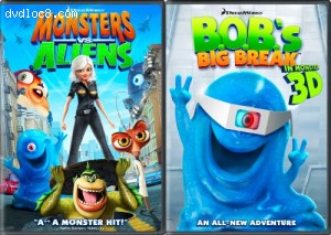 Monsters vs. Aliens/B.O.B.'s Big Break in Monster 3D: Ginormous Double Pack Cover