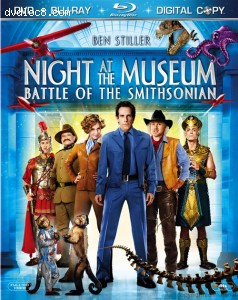 Night at the Museum 2: Battle of the Smithsonian (Three-Disc Edition + Digital Copy + DVD) [Blu-ray] Cover