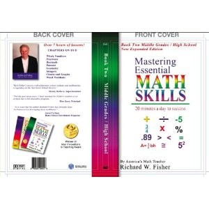 Mastering Essential Math Skills: Book Two Middle Grades/High School With Over 7 Hours of Lessons! Cover