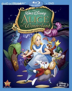 Alice In Wonderland (60th Anniversary Edition) (Two-Disc Blu-ray/DVD Combo) Cover