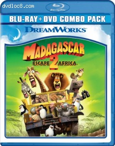 Madagascar: Escape 2 Africa (Two-Disc Blu-ray/DVD Combo) Cover
