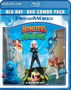 Cover Image for 'Monsters vs Aliens (Two-Disc Blu-ray/DVD Combo)'