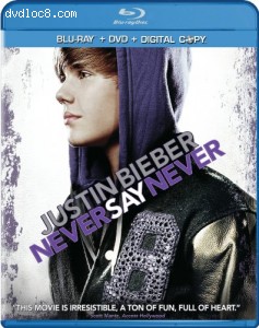 Justin Bieber: Never Say Never (DVD/Blu-ray Combo) Cover