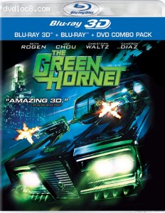 Green Hornet 3D, The (Blu-ray 3D + Blu-ray + DVD) Cover