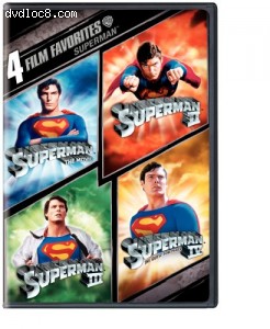 Superman: 4 Film Favorites (Superman The Movie / Superman II / Superman III / Superman IV The Quest for Peace) Cover