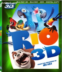 Rio (Blu-ray 3D + Blu-ray + DVD + Digital Copy) [Blu-ray 3D] Cover