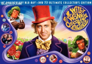 Willy Wonka &amp; Chocolate Factory (Three-Disc 40th Anniversary Collector's Edition Blu-ray/DVD Combo) Cover