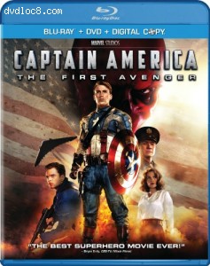 Captain America: The First Avenger (Two-Disc Blu-ray/DVD Combo + Digital Copy) Cover