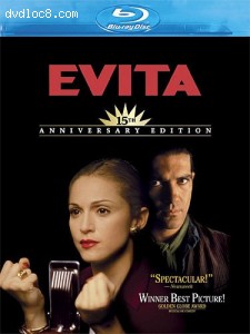 Evita: 15th Anniversary Edition [Blu-ray] Cover