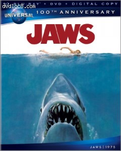 Jaws [Blu-ray + DVD + Digital Copy + UltraViolet] (Universal's 100th Anniversary) Cover