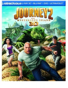 Journey 2: The Mysterious Island 3D (Blu-ray 3D + Blu-ray + DVD + UltraViolet) [Blu-ray] Cover