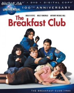 Cover Image for 'Breakfast Club, The [Blu-ray + DVD + Digital Copy] (Universal's 100th Anniversary)'