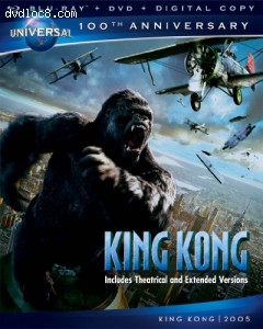 King Kong [Blu-ray + DVD + Digital Copy] (Universal's 100th Anniversary) Cover