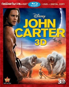 John Carter (Four-Disc Combo: Blu-ray 3D/Blu-ray/DVD + Digital Copy) Cover