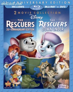 Rescuers: 35th Anniversary Edition (The Rescuers / The Rescuers Down Under) (Three-Disc Blu-ray/DVD Combo in Blu-ray Packaging), The Cover