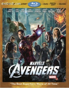 Marvel's The Avengers (Four-Disc Combo: Blu-ray 3D/Blu-ray/DVD + Digital Copy + Digital Music Download) Cover