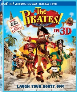 Cover Image for 'Pirates! Band of Misfits (Three-Disc Combo: Blu-ray 3D / Blu-ray / DVD), The'