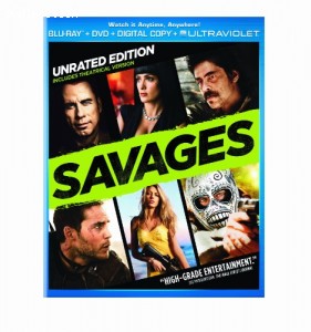 Savages (Two-Disc Combo Pack: Blu-ray + DVD + Digital Copy + UltraViolet) Cover